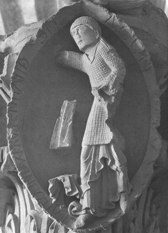 Kapiteel uit het koor van de voormalige kloosterkerk, detail: Prudentia, één van de vier kardinale deugden