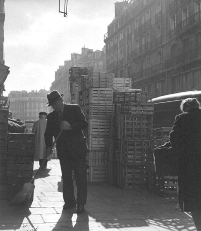 Op de markt, tegenwoordig Centre Pompidou"