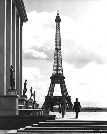 Zicht op de Tour Eiffel