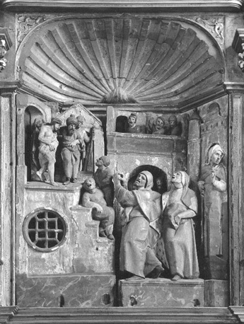 Passieretabel, detail: Pilatus toont Christus aan het volk, 'Ecce Homo'