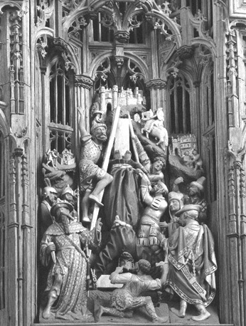 Retabel met scènes uit het leven van Petrus, detail: