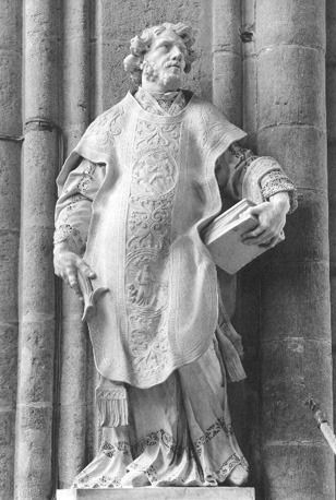 Standbeeld: sint Piatus of Tournai