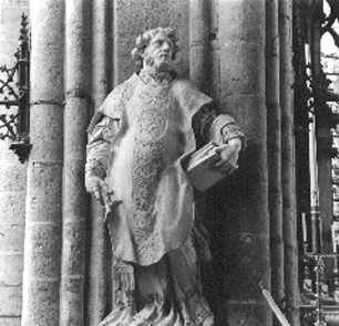 Standbeeld: sint Piatus van Tournai