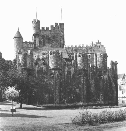 Zicht op Gravensteen