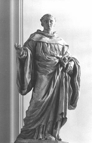 Standbeeld: sint Bernardus van Clairvaux