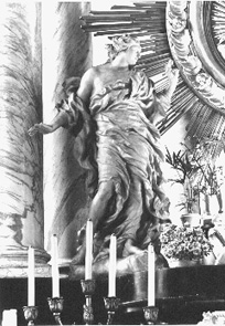 Hoofdaltaar, detail: engel
