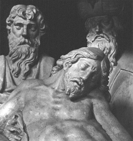 Schatkamer, Beeldengroep: Graflegging van Christus (detail)