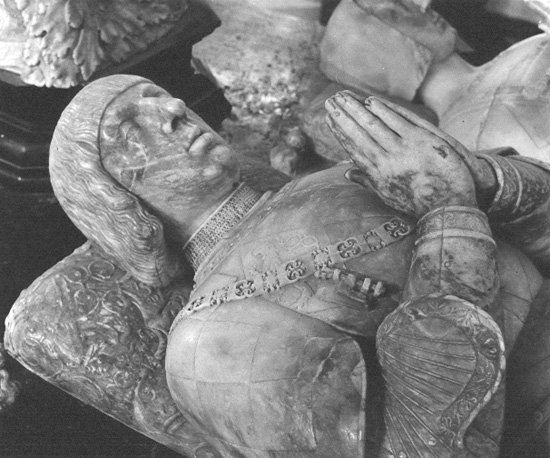 Graf van Antoon de Lalaing en zijn vrouw Elizabeth van Kuilenburg (detail)