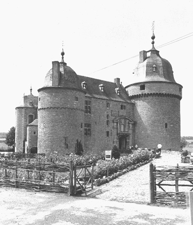 Zicht op kasteel