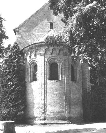 Abdijkerk: apsis, vanuit het oosten