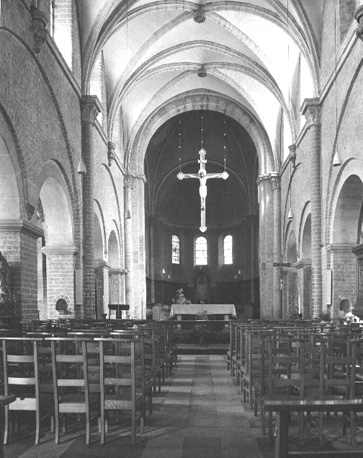 Abdijkerk: middenschip vanuit het westen