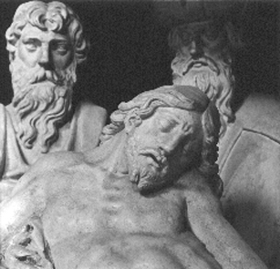 Noorder transept: Graflegging van Christus, detail