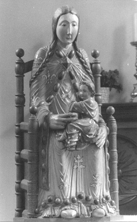 Tronende Moeder Gods met Christuskind (Sedes Sapientiae)