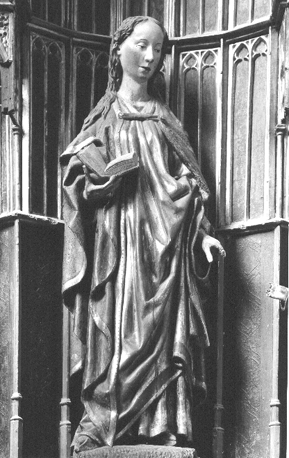 Sint-Rochus retabel, detail: staande Maria