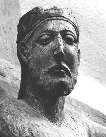 Christus van Tancrémont, detail: hoofd van Christus