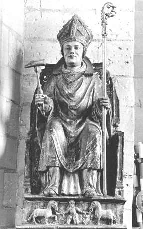 Beeld van sint Eligius