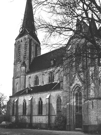 Kerk vanuit het zuiden gezien
