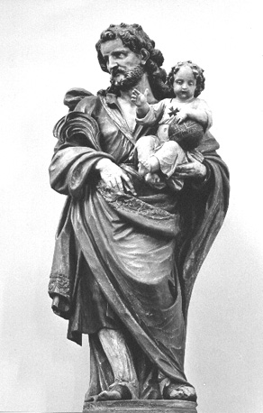 Sint Jozef met Christuskind op zijn linkerarm