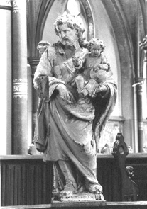 Sint Jozef met Christuskind op zijn linkerarm