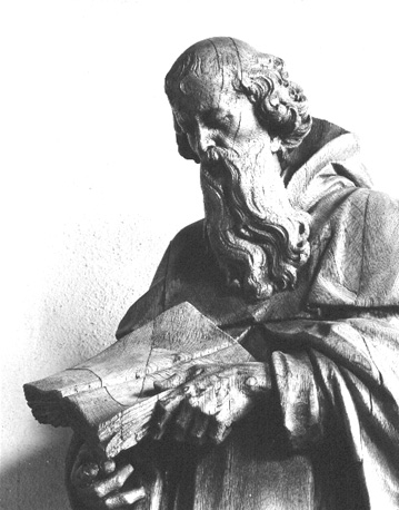 Ordegeestelijke met boek (detail)