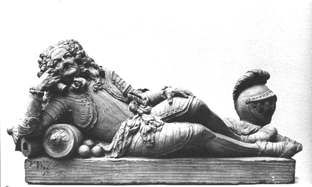 Model voor het praalfgraf van luitenant-generaal Johan Theodoor Baron Von Friesheim