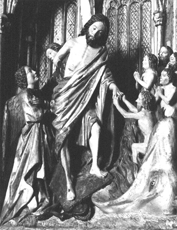 Christus, afdalend in het voorgeborchte der hel, redt zielen