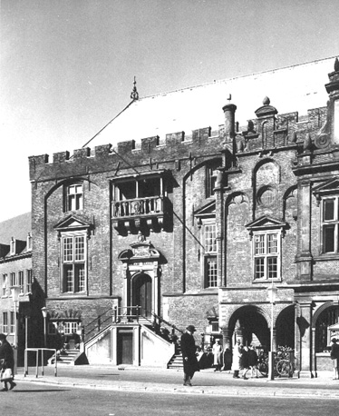 Facade van oudste gedeelte van stadhuis