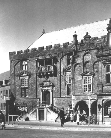 Facade van oudste gedeelte van stadhuis