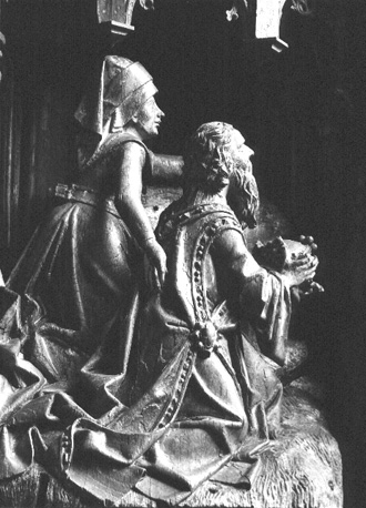 Keizer Augustus en de sibylle van Tibur: de sibylle onthult de keizier een visioen van de Madonna in de hemel