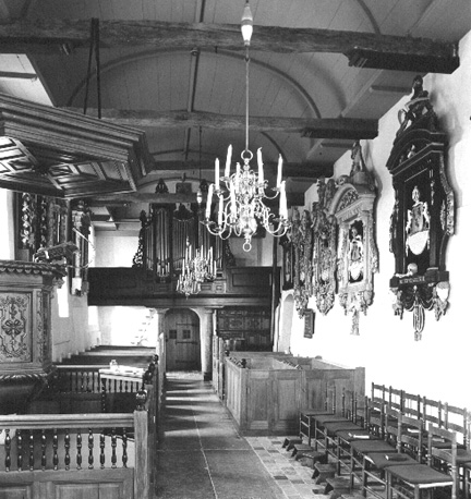 Interieur vanuit het oosten