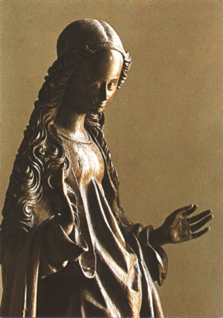 Maagd Maria (bovenlichaam), van een 'annunciatie'-groep