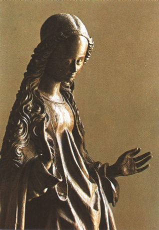 Maagd Maria (bovenlichaam), van een 'annunciatie'-groep