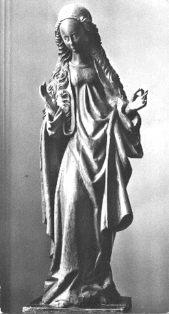 Maagd Maria van een 'annunciatie'-groep