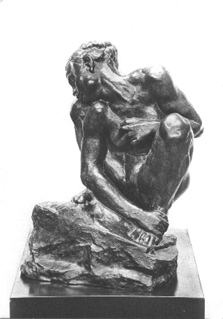 Hurkende vrouw