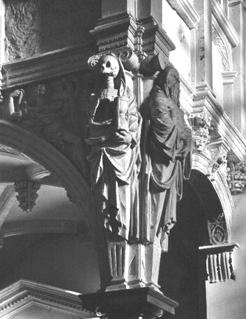 Oksaal, detail: personificatie van de Dood