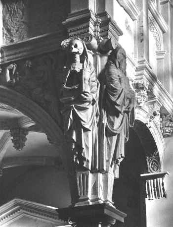 Oksaal, detail: personificatie van de Dood
