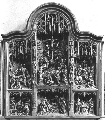 Altaarretabel met scènes uit het leven van Christus