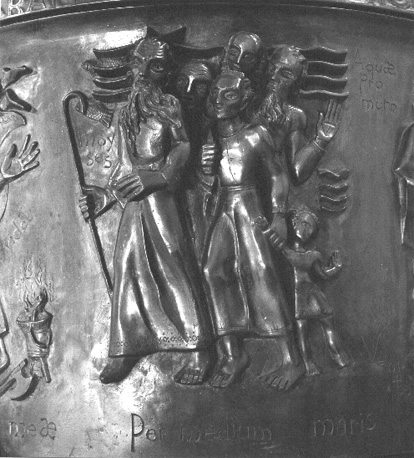 Doopvont, detail: tocht door de Rode Zee