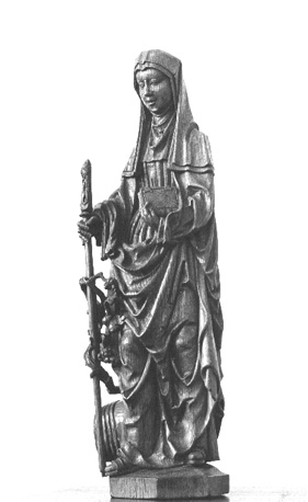 Sint Birgitta met de wijn en de nieuwe wijngaard