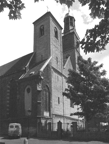 Facade met twee torens