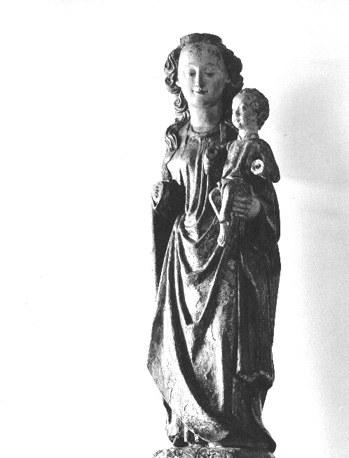 Staande Maria met Christuskind voor haar borst