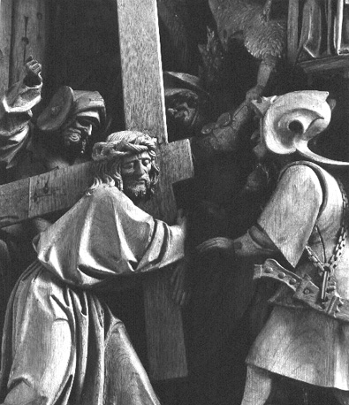 Passieretabel: Christus draagt het kruis (detail)