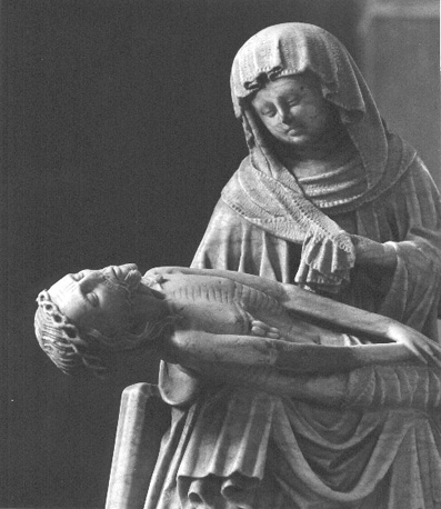 "Nood Gods" (Christus beweend door Maria)