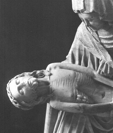 "Nood Gods" (Christus beweend door Maria)