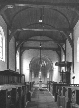 Interieur vanuit het westen