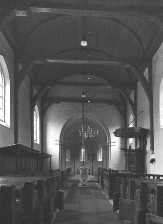 Interieur vanuit het westen