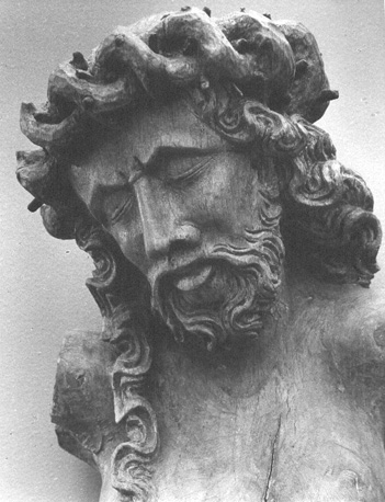 Hoofd van Christus met doornenkroon