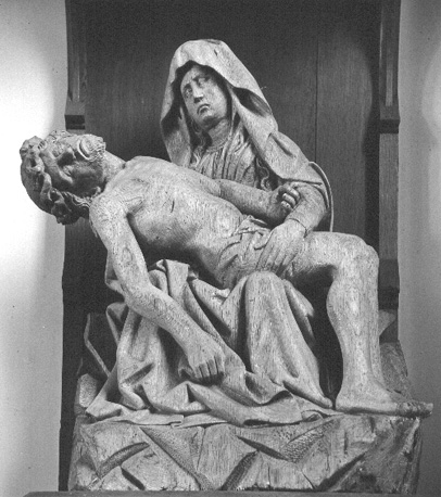 'Pietà': Christus beweend door Maria