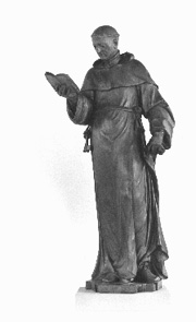 Sint Gerardus met boek in zijn rechterhand