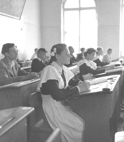 Klaslokaal in middelbare school